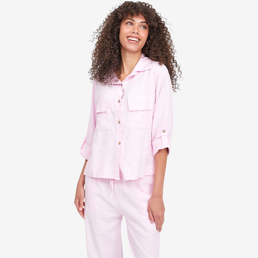 Image 119358_PNK.jpg, Product 119-358 / Price $79.88, Astrid Beach Boyfriend Shirt from Astrid on TSC.ca's Fashion department