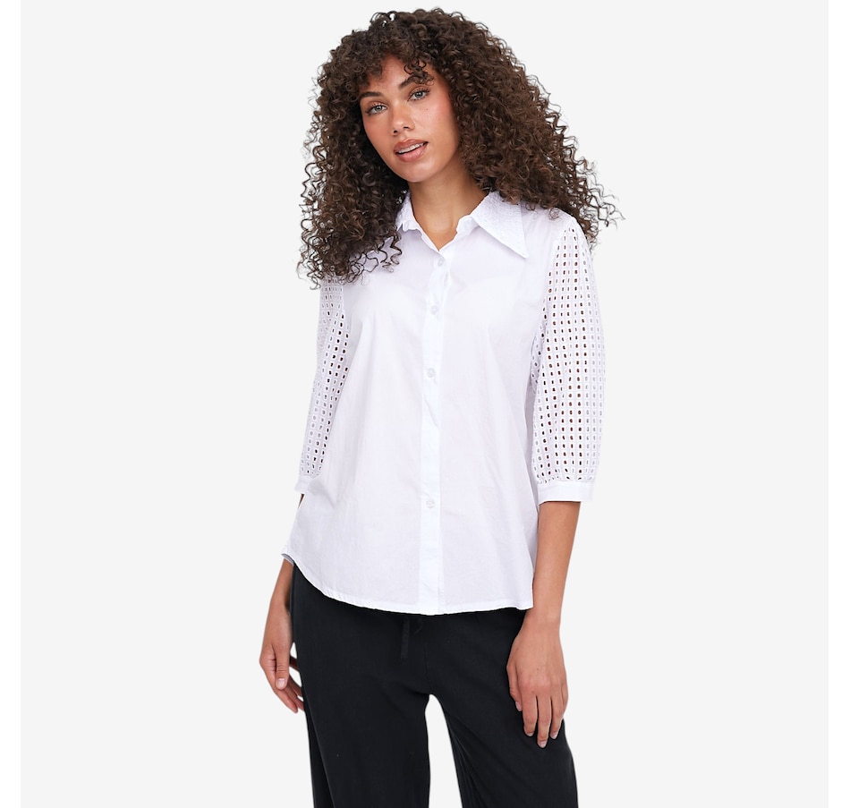 Image 119369_WHT.jpg, Product 119-369 / Price $74.88, Astrid Elena Blouse from Astrid on TSC.ca's Fashion department