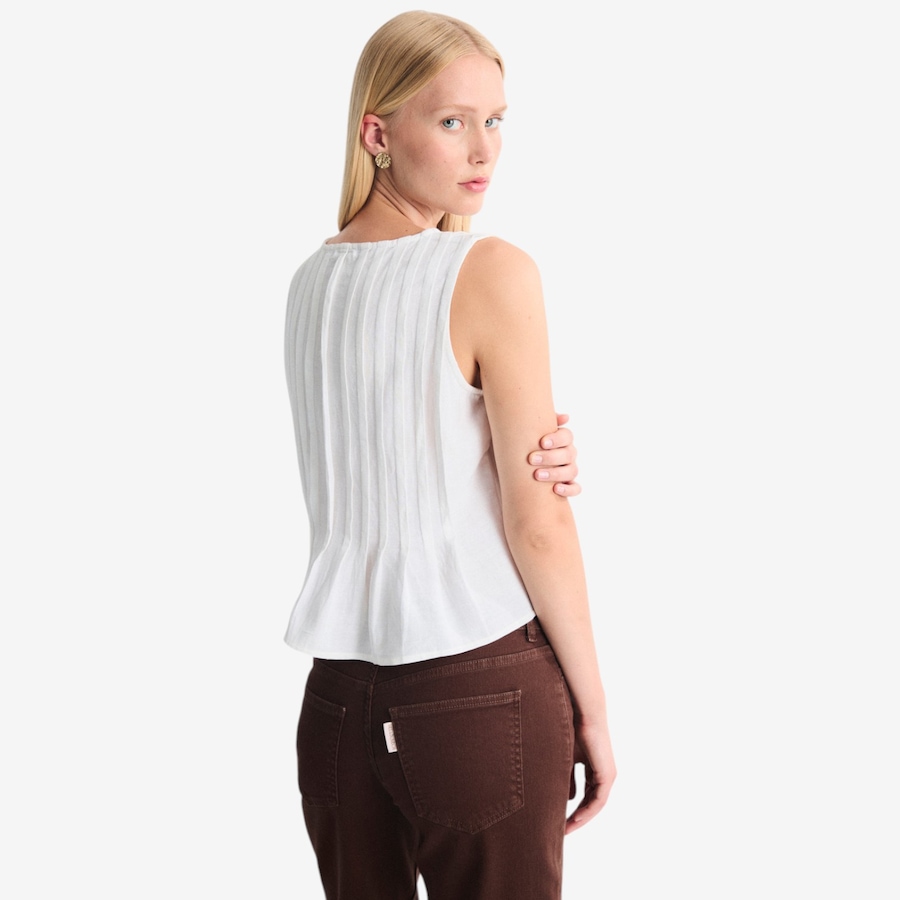 Image 119420_ALTMORE4.jpg, Product 119-420 / Price $89.88, Mus & Bombon Soleil Flared Blouse with Pleats and Button Detail from Mus & Bombon on TSC.ca's Fashion department
