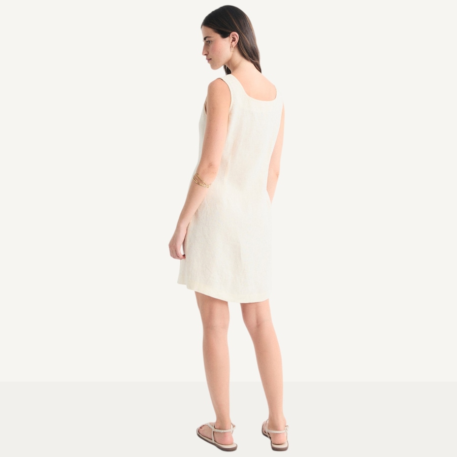 Image 119422_ALTMORE4.jpg, Product 119-422 / Price $109.88, Mus & Bombon Arani Short Linen Dress with Button Closure from Mus & Bombon on TSC.ca's Fashion department