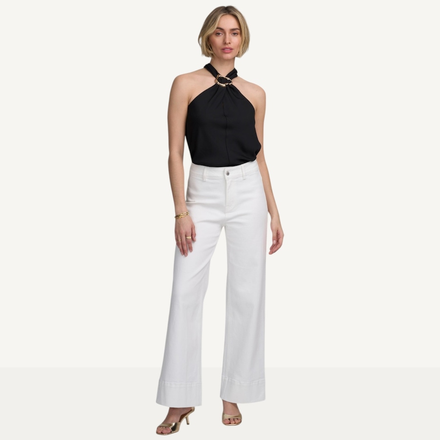 Image 119428_WHT.jpg, Product 119-428 / Price $69.88, ELLE Cropped Wide Leg Jean  from ELLE on TSC.ca's Fashion department