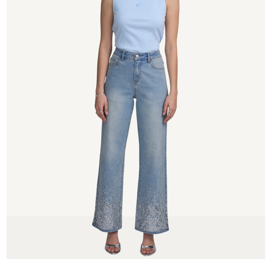 Image 119441_LTW.jpg, Product 119-441 / Price $96.00, ELLE Sequin Jeans from ELLE on TSC.ca's Fashion department