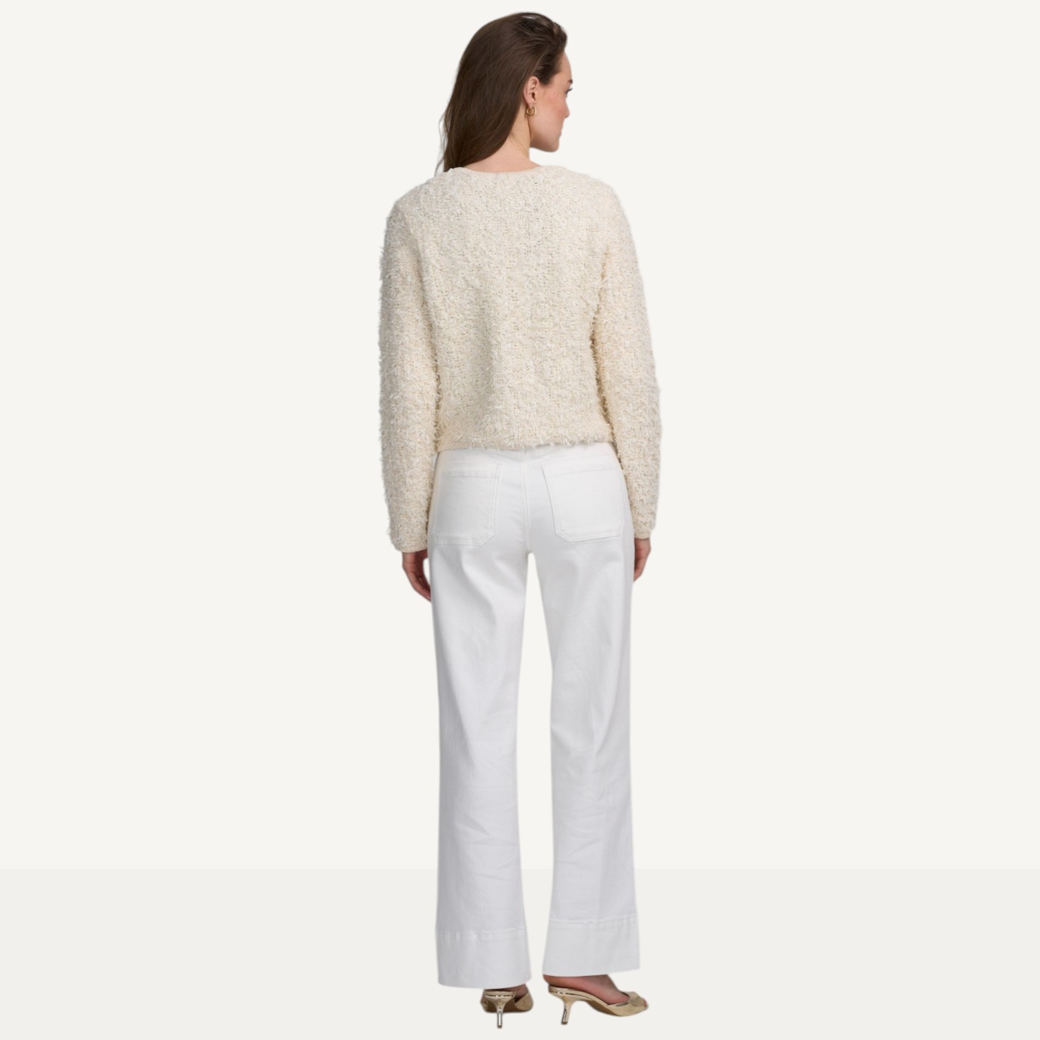 ELLE Boucle Yarn Cardigan - TSC.ca