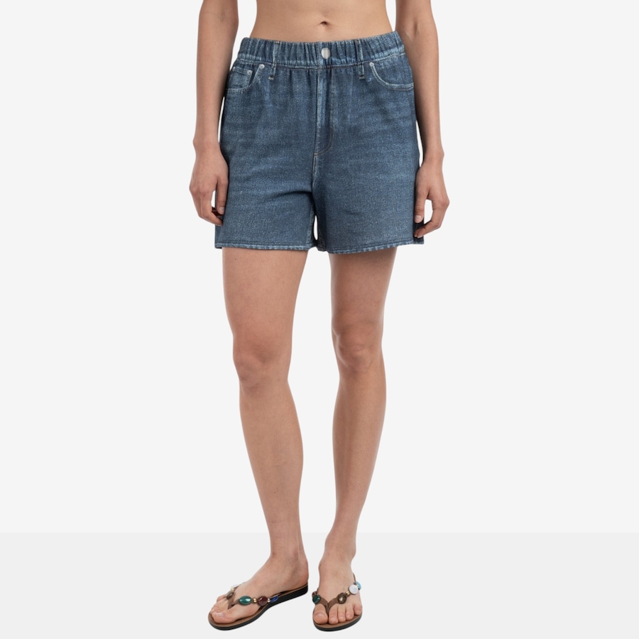 Image 119470_DKW.jpg, Product 119-470 / Price $49.88, ELLE Knit Denim Jort from ELLE on TSC.ca's Fashion department