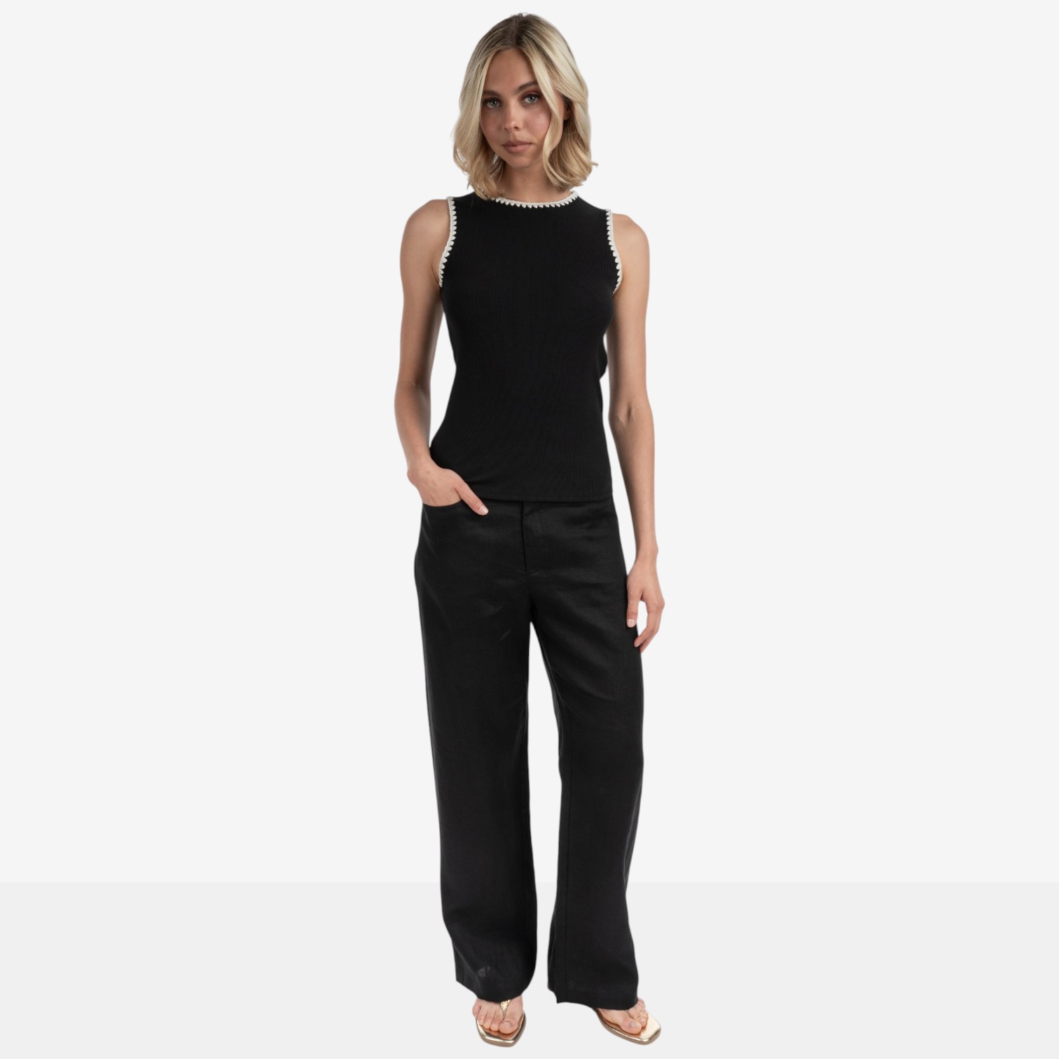ELLE Embroidered Tank - TSC.ca