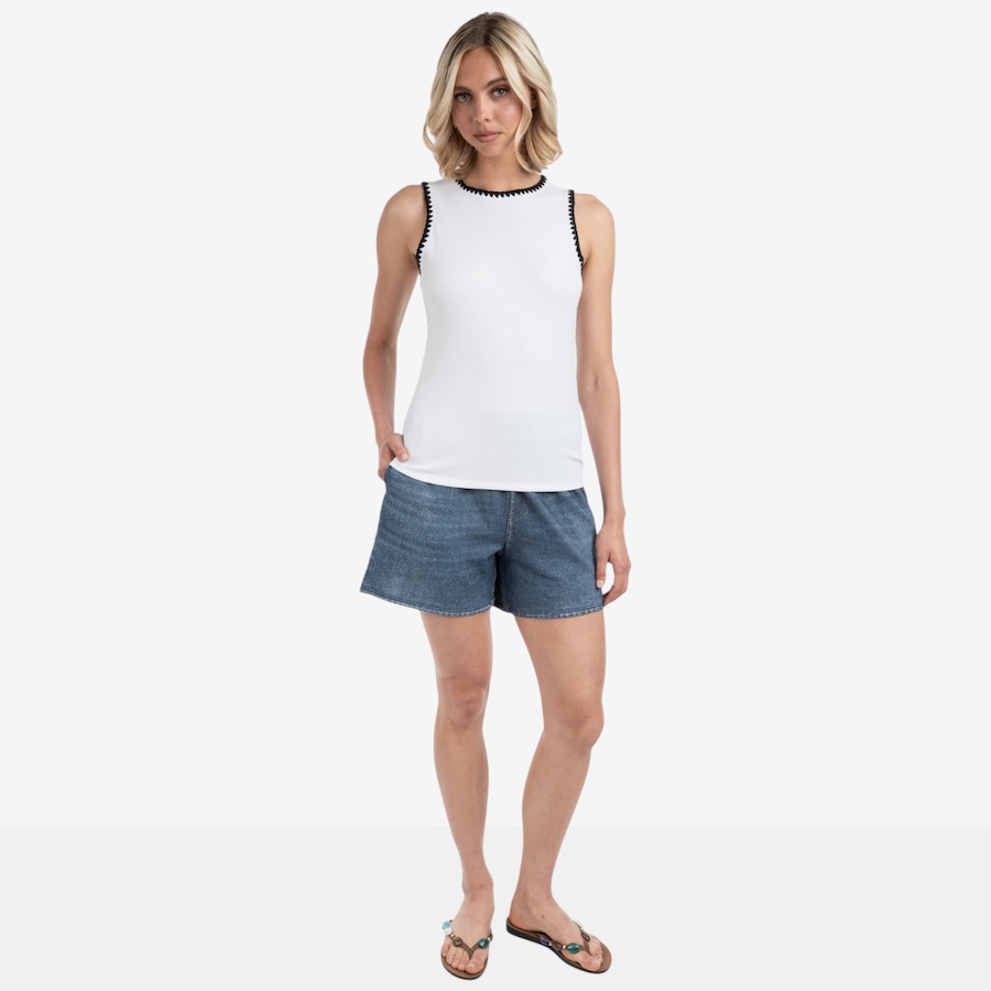 Image 119482_WHT.jpg, Product 119-482 / Price $70.00, ELLE Embroidered Tank from ELLE on TSC.ca's Fashion department