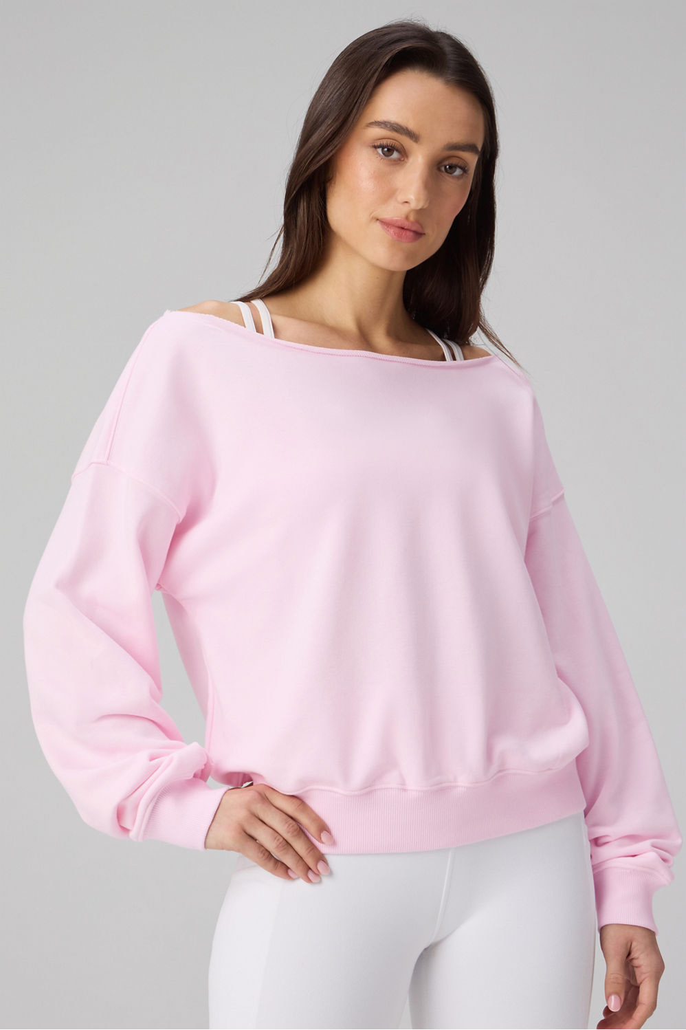 Fabletics YearRound Terry Off-Shoulder Sweatshirt - TSC.ca