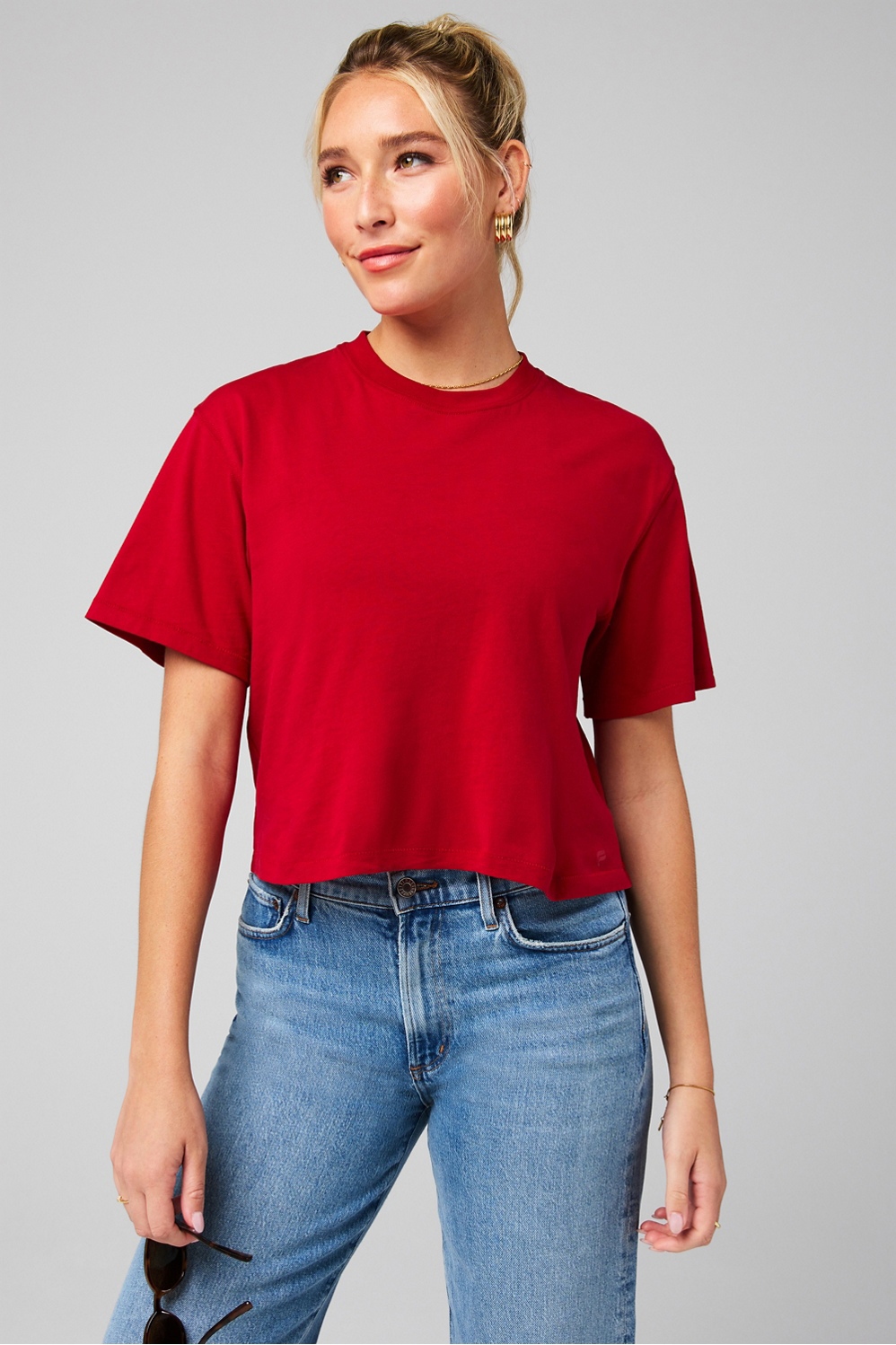 Fabletics 100% Cotton Boxy Tee - TSC.ca