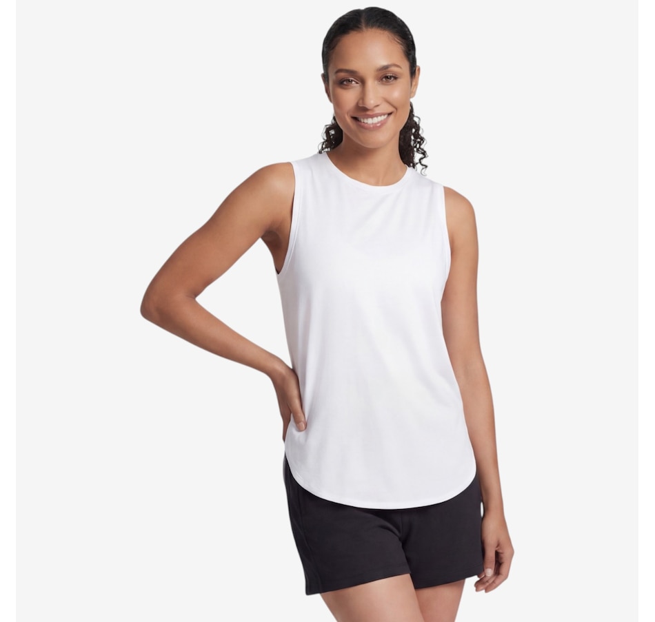 Image 119546_WHT.jpg, Product 119-546 / Price $29.99, Skechers GoDri Swift Tunic Tank from Skechers on TSC.ca's Fashion department