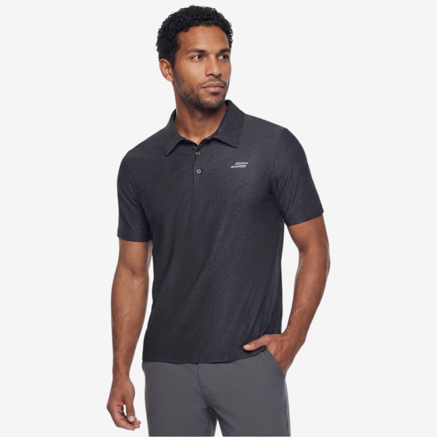 Image 119554_BLK.jpg, Product 119-554 / Price $55.00, Skechers Men's Go Dri All Day Printed Polo from Skechers on TSC.ca's Fashion department