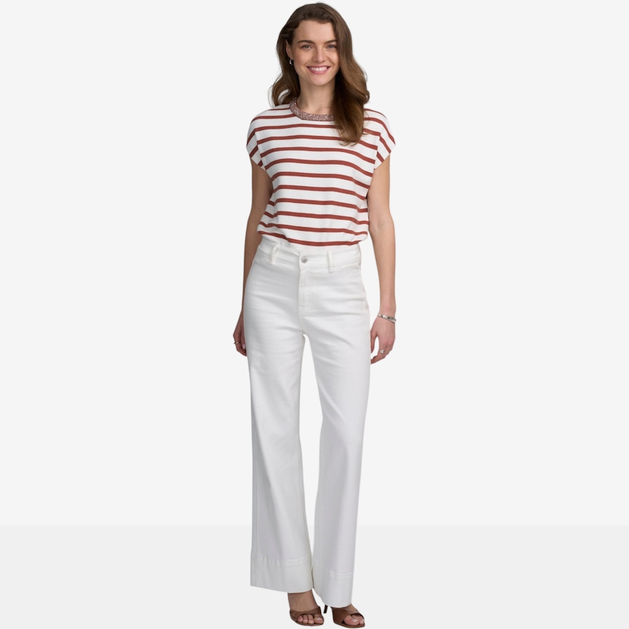 Image 119562_ALTMORE1.jpg, Product 119-562 / Price $54.88, ELLE Striped Top with Neck Embellishment from ELLE on TSC.ca's Fashion department