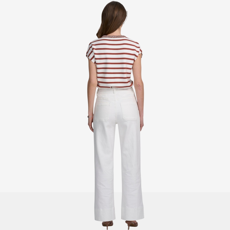 Image 119562_ALTMORE4.jpg, Product 119-562 / Price $54.88, ELLE Striped Top with Neck Embellishment from ELLE on TSC.ca's Fashion department
