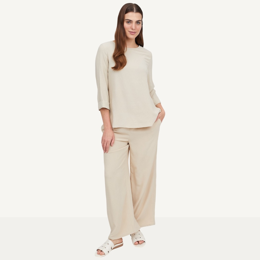 Image 119572_ALTMORE5.jpg, Product 119-572 / Price $39.88, Kim & Co. Crinkle Poplin 3/4 Sleeve Relaxed Top from Kim & Co. on TSC.ca's Fashion department