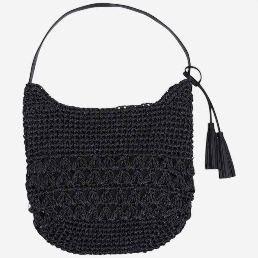 Image 119575_BLK.jpg, Product 119-575 / Price $39.88, Kim & Co. Straw Medium Shoulder Tote Bag from Kim & Co. on TSC.ca's Fashion department