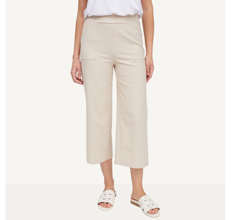 Image 119576_SAN.jpg, Product 119-576 / Price $79.99, Kim & Co. Deluxe Denim Knit Straight Leg Emma Cropped Pant from Kim & Co. on TSC.ca's Fashion department