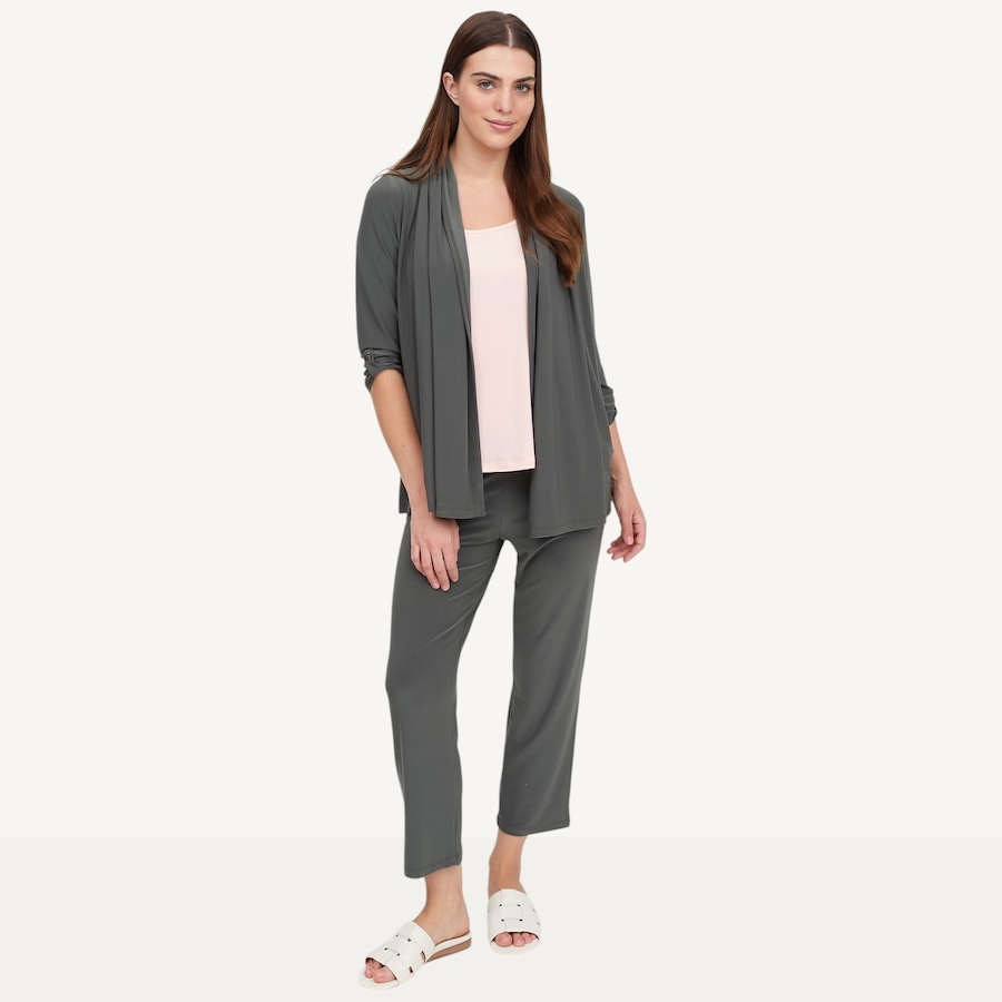 Image 119578_ALTMORE4.jpg, Product 119-578 / Price $49.88, Kim & Co. Deluxe Brazil Knit Roll Up 3/4 Sleeve Cardigan from Kim & Co. on TSC.ca's Fashion department