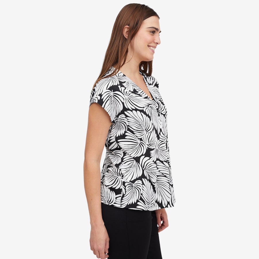 Image 119580_ALTMORE2.jpg, Product 119-580 / Price $34.88, Kim & Co. Printed Brazil Knit Short Dolman Sleeve Top from Kim & Co. on TSC.ca's Fashion department
