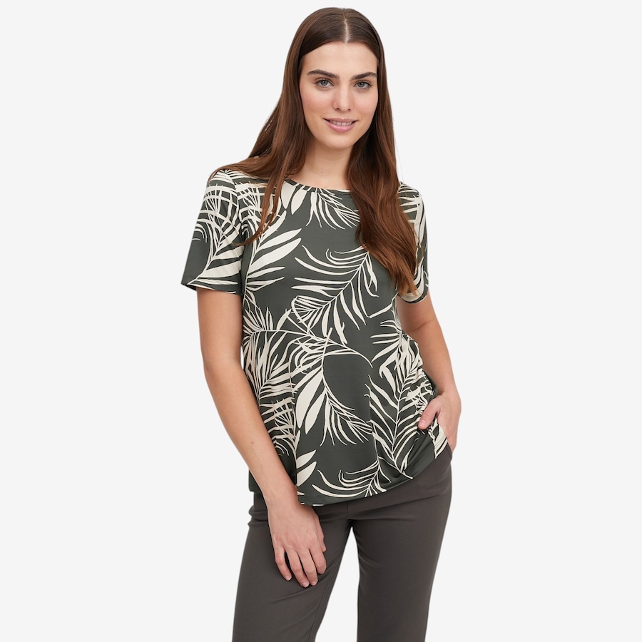 Image 119582_DASSD.jpg, Product 119-582 / Price $29.88, Kim & Co. Printed Brazil Knit Short Sleeve Top from Kim & Co. on TSC.ca's Fashion department