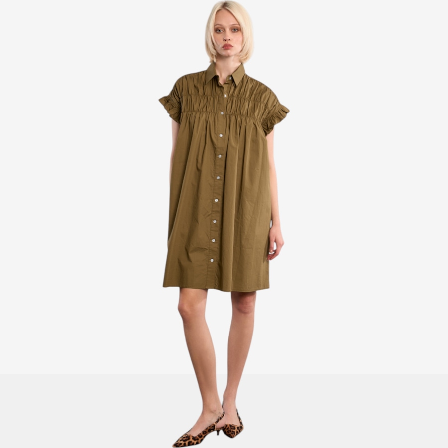 Image 119583_ALTMORE2.jpg, Product 119-583 / Price $54.88, Molly Bracken Button Front Ruffle Sleeve Shirt Dress from Molly Bracken on TSC.ca's Fashion department