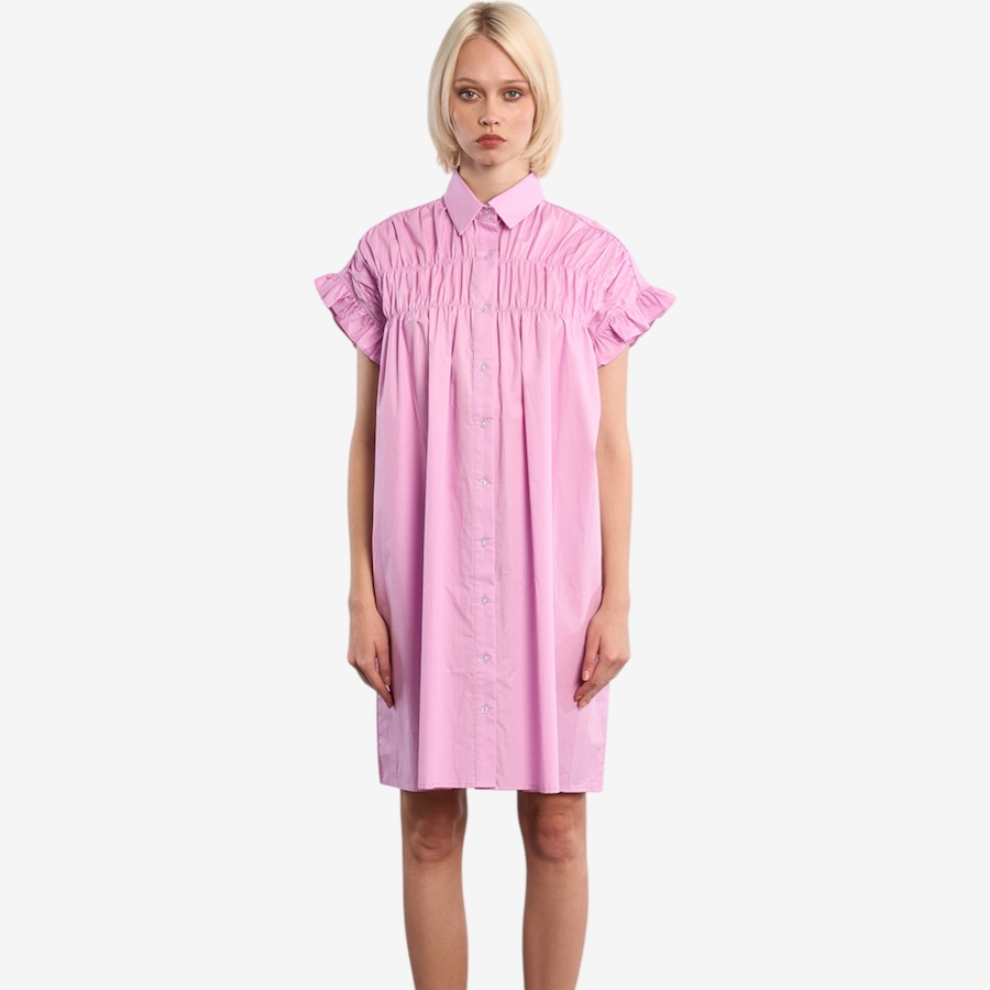 Image 119583_LLC.jpg, Product 119-583 / Price $54.88, Molly Bracken Button Front Ruffle Sleeve Shirt Dress from Molly Bracken on TSC.ca's Fashion department