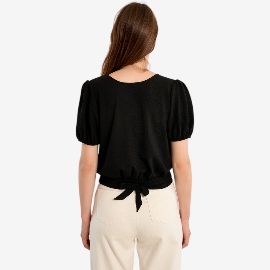 Image 119584_ALTMORE1.jpg, Product 119-584 / Price $54.88, Molly Bracken Tie Front Short Sleeve Button Up Top from Molly Bracken on TSC.ca's Fashion department