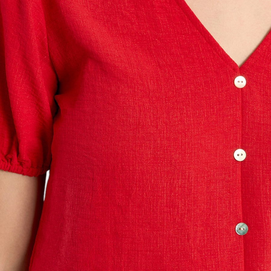 Image 119584_ALTMORE4.jpg, Product 119-584 / Price $54.88, Molly Bracken Tie Front Short Sleeve Button Up Top from Molly Bracken on TSC.ca's Fashion department