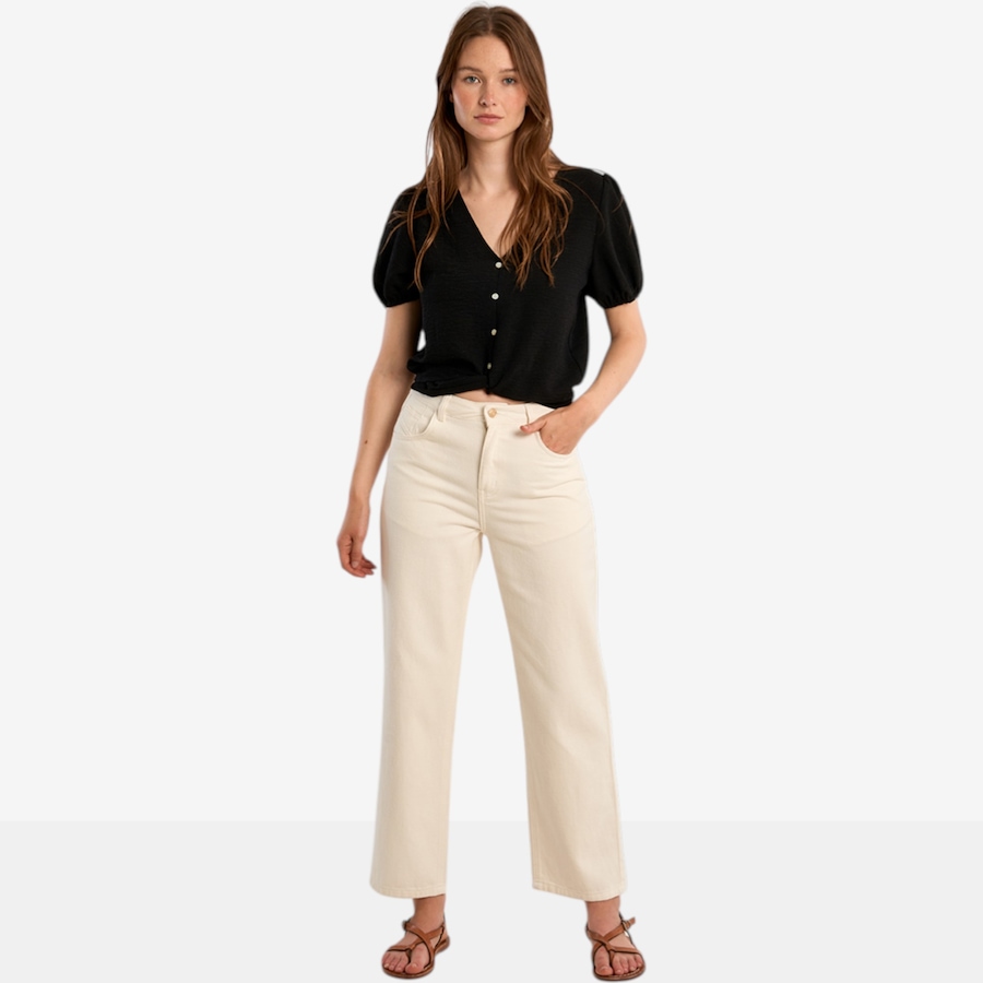 Image 119584_ALTMORE5.jpg, Product 119-584 / Price $54.88, Molly Bracken Tie Front Short Sleeve Button Up Top from Molly Bracken on TSC.ca's Fashion department