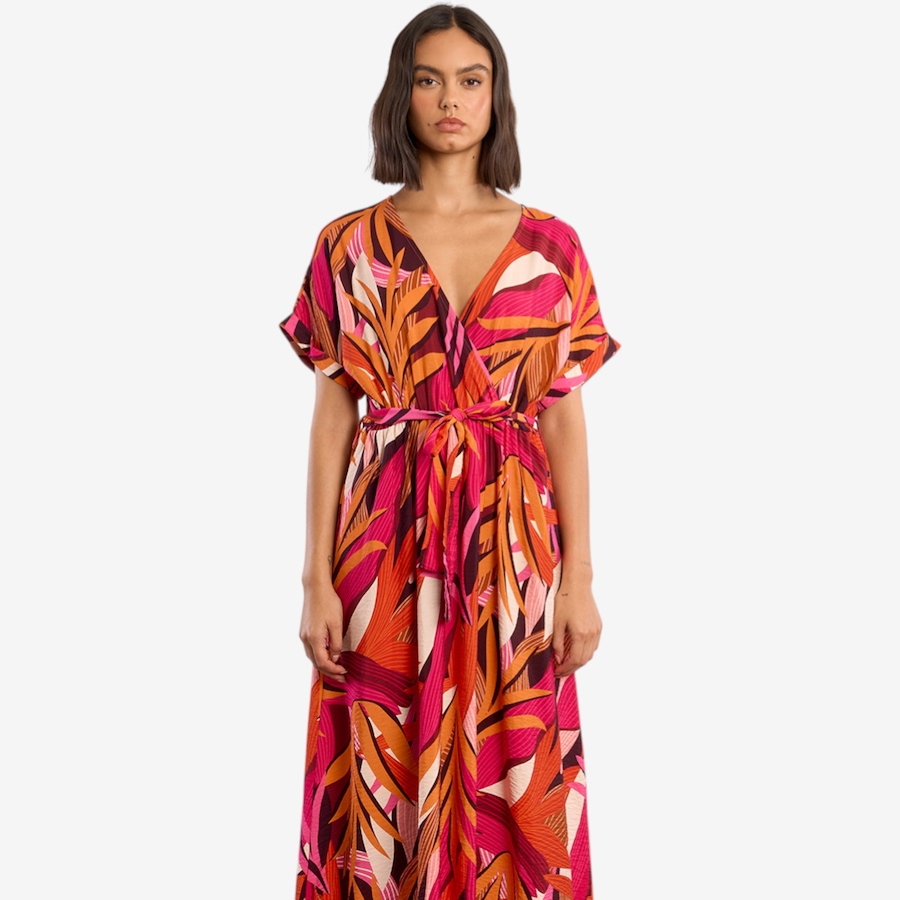 Image 119590_MTI.jpg, Product 119-590 / Price $74.88, Molly Bracken Printed Wrap Dress from Molly Bracken on TSC.ca's Fashion department