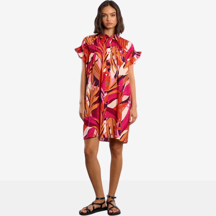 Image 119614_MTI.jpg, Product 119-614 / Price $59.88, Molly Bracken Printed Button Front Dress from Molly Bracken on TSC.ca's Fashion department