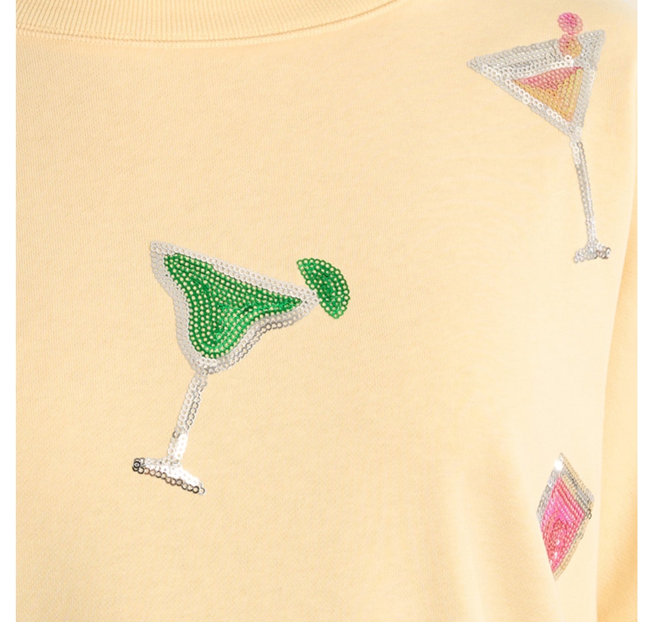 Image 119622_ALTMORE2.jpg, Product 119-622 / Price $128.00, Molly Bracken Martini Print Sweater from Molly Bracken on TSC.ca's Fashion department