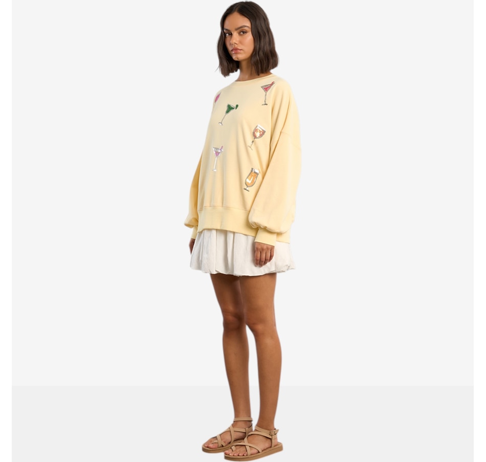 Image 119622_ALTMORE3.jpg, Product 119-622 / Price $128.00, Molly Bracken Martini Print Sweater from Molly Bracken on TSC.ca's Fashion department