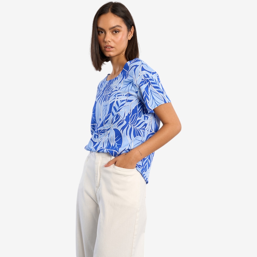 Image 119635_ALTMORE3.jpg, Product 119-635 / Price $39.88, Molly Bracken Short Sleeve Top with Open Back Detail from Molly Bracken on TSC.ca's Fashion department
