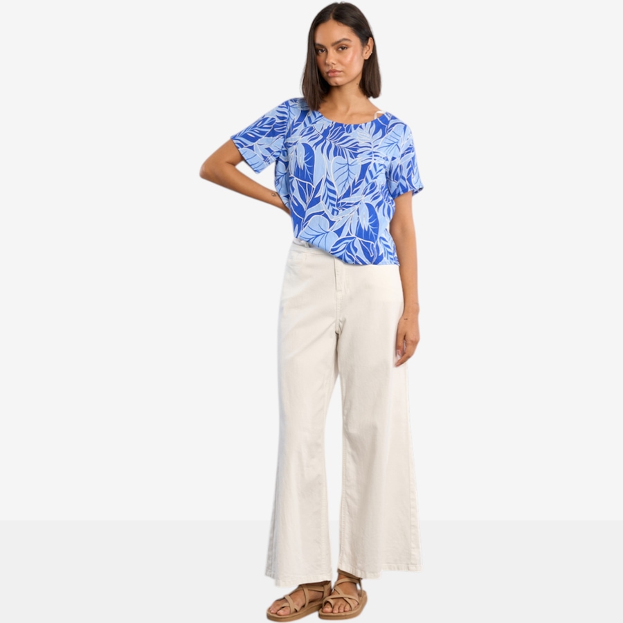 Image 119635_ALTMORE5.jpg, Product 119-635 / Price $39.88, Molly Bracken Short Sleeve Top with Open Back Detail from Molly Bracken on TSC.ca's Fashion department