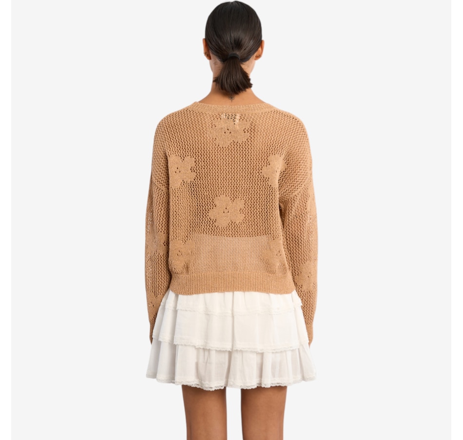 Image 119636_ALTMORE1.jpg, Product 119-636 / Price $79.00, Molly Bracken Long Sleeve Flower Detail Top from Molly Bracken on TSC.ca's Fashion department