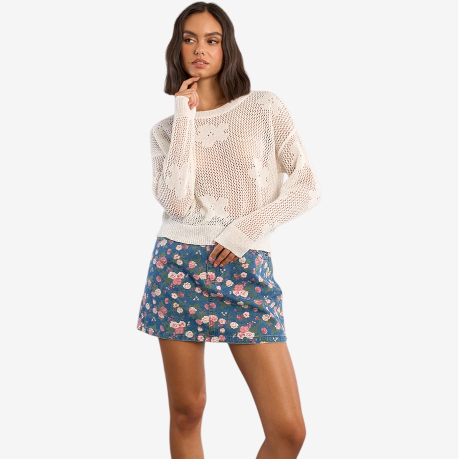 Image 119636_ALTMORE4.jpg, Product 119-636 / Price $49.88, Molly Bracken Long Sleeve Flower Detail Top from Molly Bracken on TSC.ca's Fashion department