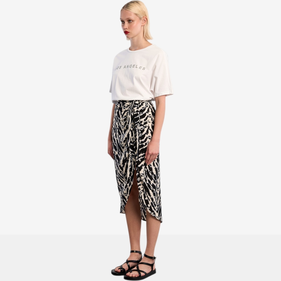 Image 119638_ALTMORE3.jpg, Product 119-638 / Price $54.88, Molly Bracken Printed Tie Front Skirt from Molly Bracken on TSC.ca's Fashion department