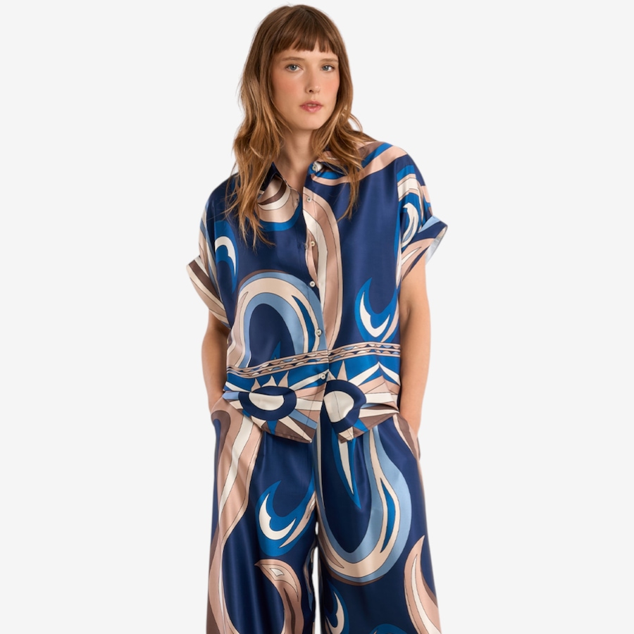 Image 119641_ALTMORE2.jpg, Product 119-641 / Price $44.88, Molly Bracken Printed Button Front Blouse from Molly Bracken on TSC.ca's Fashion department