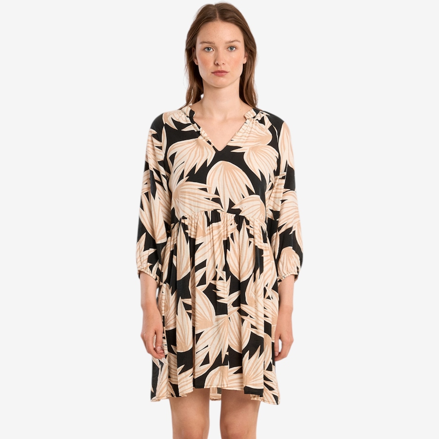 Image 119643_BKAVA.jpg, Product 119-643 / Price $59.88, Molly Bracken Printed 3/4 Sleeve Dress from Molly Bracken on TSC.ca's Fashion department