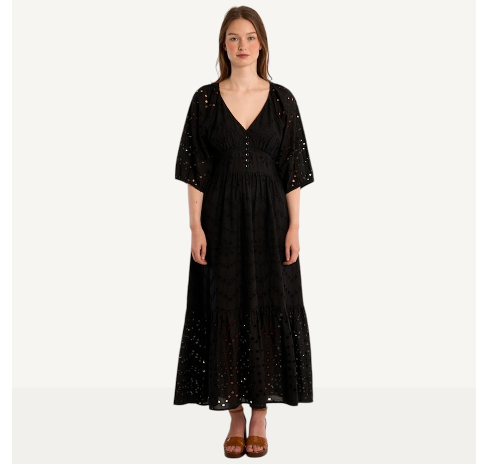 Image 119659_BLK.jpg, Product 119-659 / Price $157.00, Molly Bracken Woven Eyelet Dress from Molly Bracken on TSC.ca's Fashion department