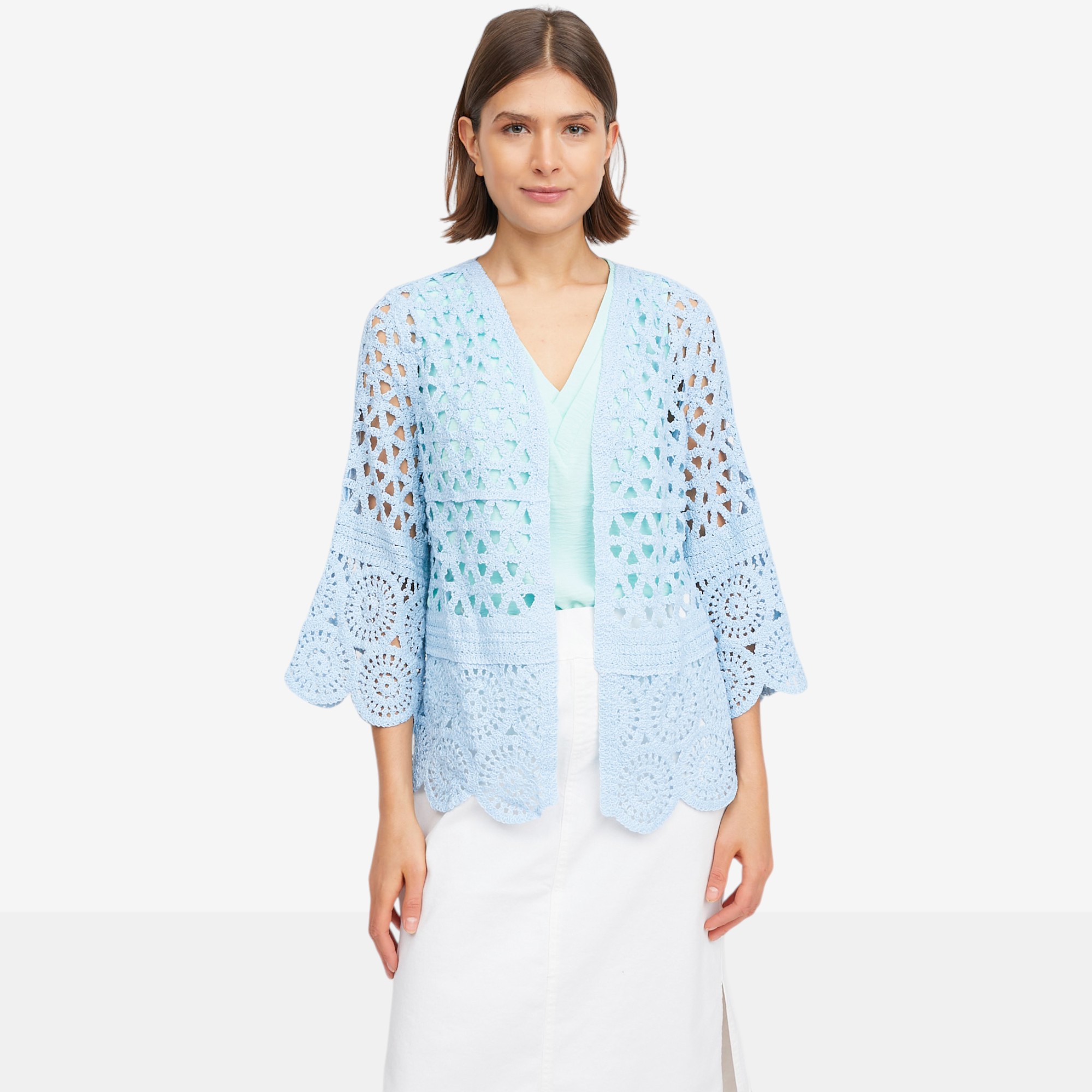 Nina Leonard Border Crochet Cardigan - TSC.ca Nina Leonard Border Crochet Cardigan - TSC.ca