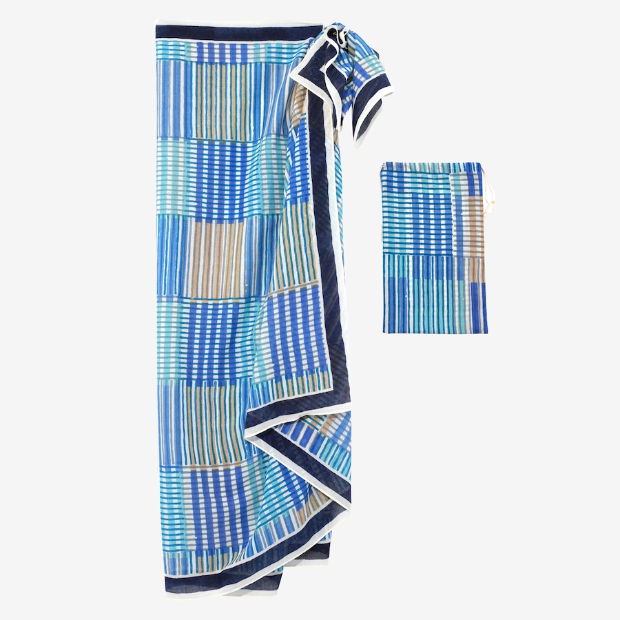 Image 119672_UMN.jpg, Product 119-672 / Price $99.88, Echo Stripe Illusion Sarong and Bag from Echo on TSC.ca's Fashion department