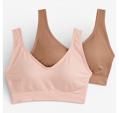 Jockey Back Smoothing Bralettes 2-Pack