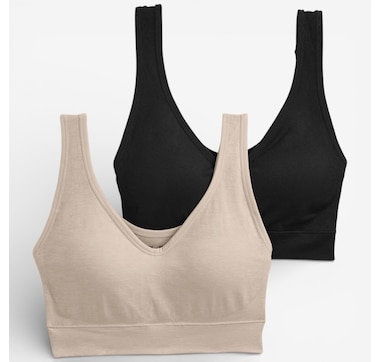 Jockey Back Smoothing Bralettes 2-Pack