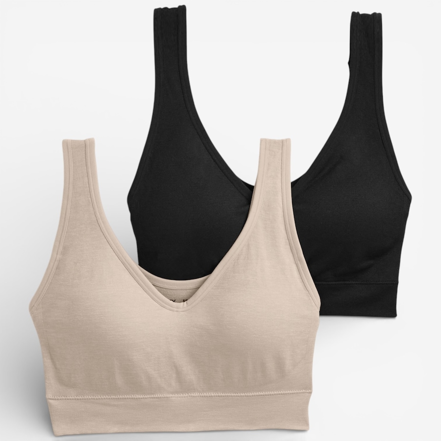 Image 119681_BLALT.jpg, Product 119-681 / Price $50.00, Jockey Back Smoothing Bralettes 2-Pack from Jockey on TSC.ca's Fashion department