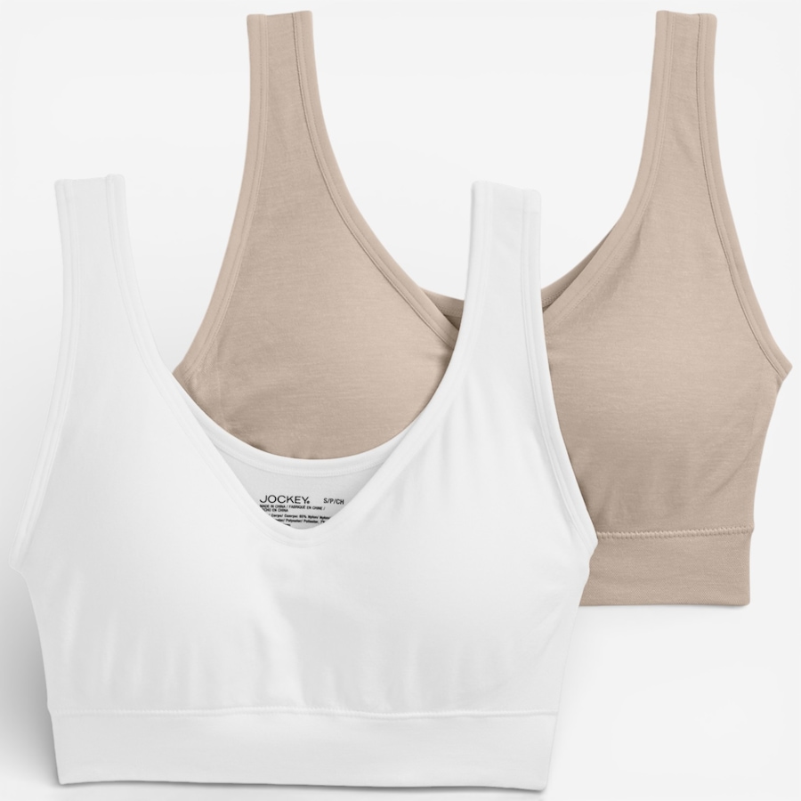 Image 119681_LIGWE.jpg, Product 119-681 / Price $50.00, Jockey Back Smoothing Bralettes 2-Pack from Jockey on TSC.ca's Fashion department