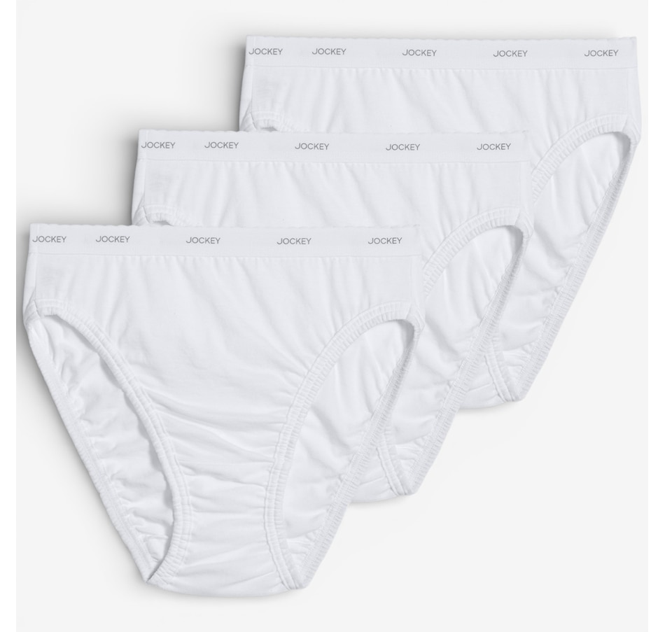 Image 119683_WHT.jpg, Product 119-683 / Price $32.00, Jockey Classics Cotton French Cut Briefs 3-Pack from Jockey on TSC.ca's Fashion department