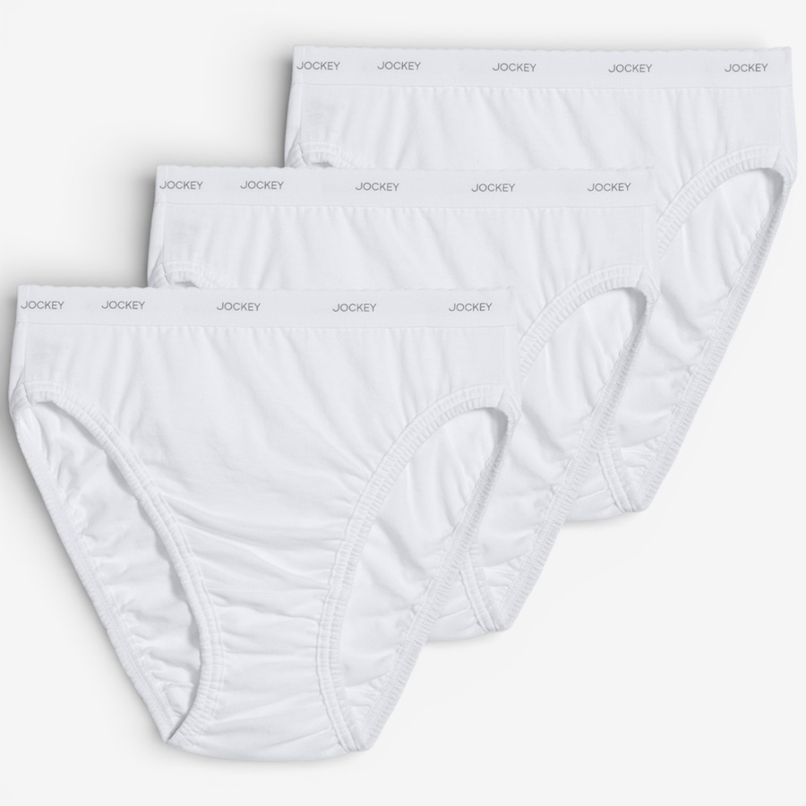 Image 119683_WHT.jpg, Product 119-683 / Price $32.00, Jockey Classics Cotton French Cut Briefs 3-Pack from Jockey on TSC.ca's Fashion department