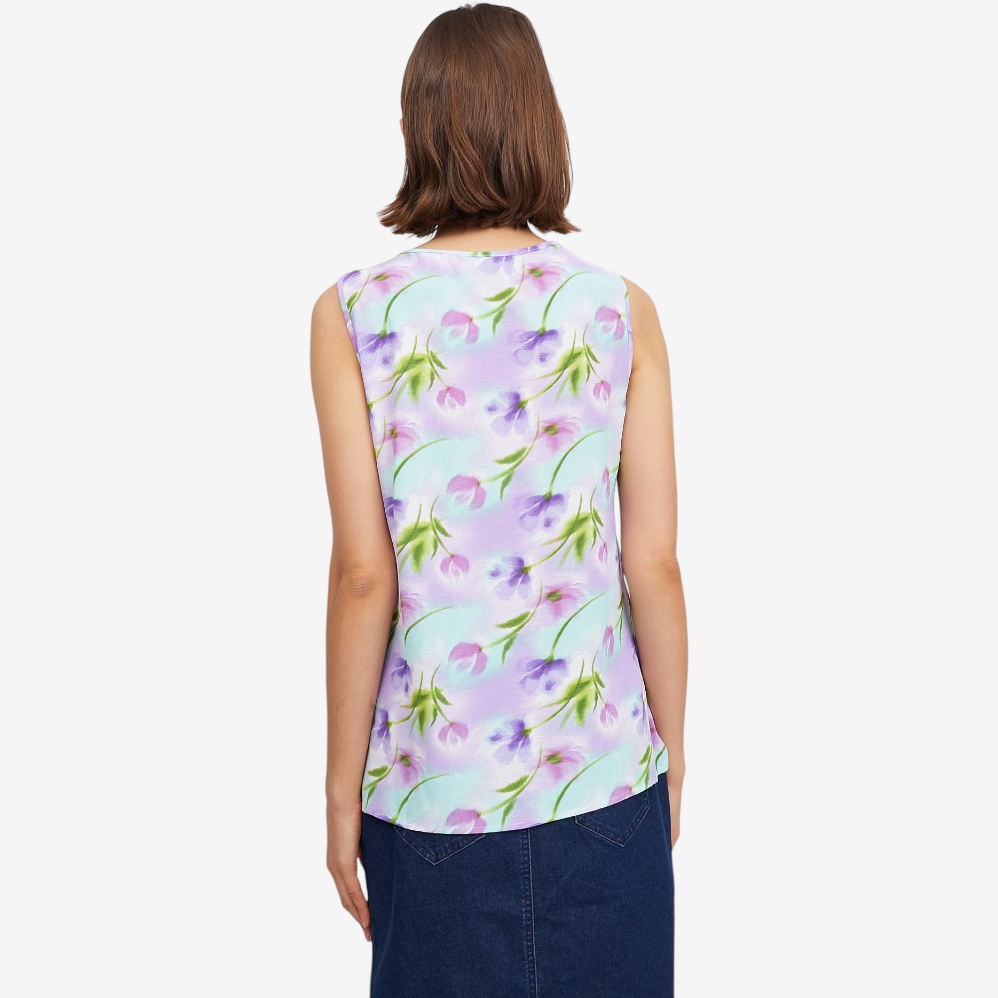 Nina Leonard Textured Wave Float Top - TSC.ca
