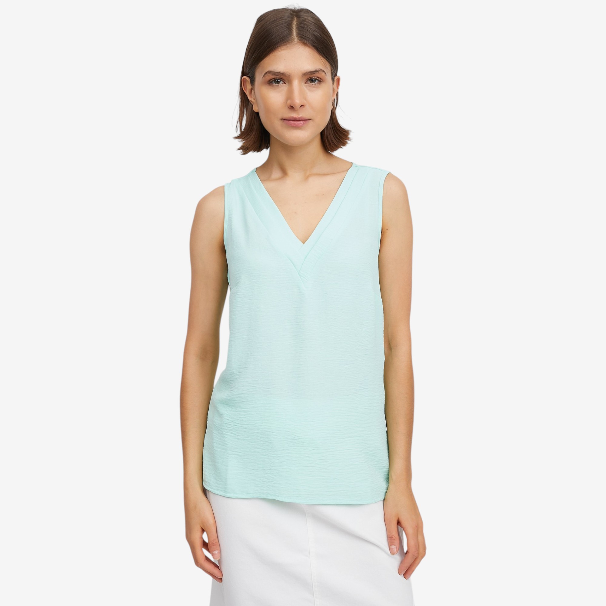 Nina Leonard Textured Wave Float Top - TSC.ca