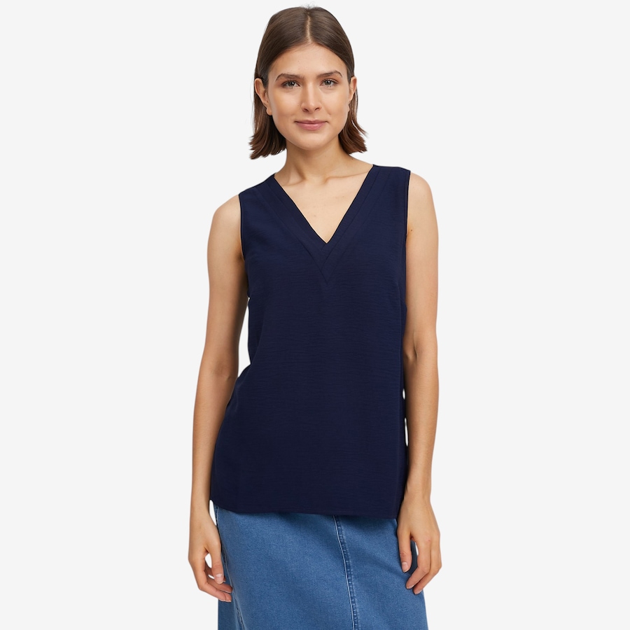 Image 119685_NVY.jpg, Product 119-685 / Price $32.99, Nina Leonard Textured Wave Float Top from Nina Leonard on TSC.ca's Fashion department